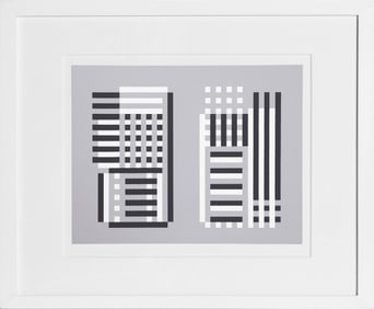 Josef Albers, Bowers (Lauben) - P2, F11, I1, Screenprint on Mohawk Superfine Bristol paper