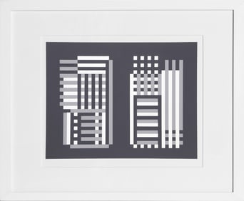Josef Albers, Bowers (Lauben) - P2, F11, I2, Screenprint on Mohawk Superfine Bristol paper