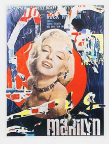 Mimmo Rotella, Marilyn 3, Screenprint