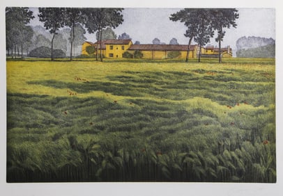 Oliviero Masi, Summer Field, Lithograph