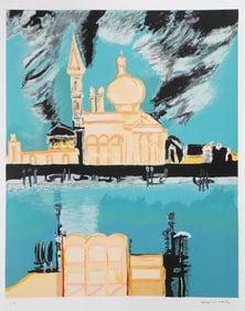 Remo Brindisi, Venezia, Lithograph on Fabriano paper