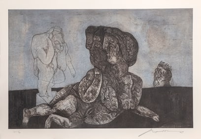 Jose Luis Cuevas, La Jarro from the Intolerance Portfolio, Aquatint Etching