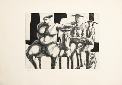 John Fenton, Family II, Etching and Aquatint