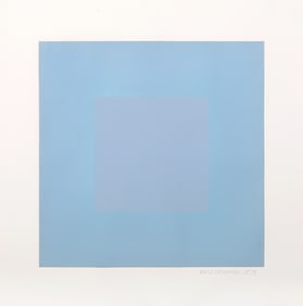 Richard Anuszkiewicz, Winter Suite (Light Blue with Blue), Intaglio Etching and Aquatint