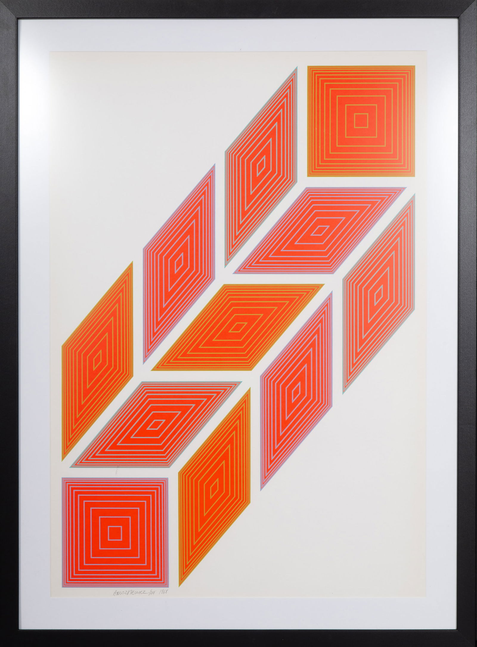 Richard Anuszkiewicz, New York City Center of Music and Drama, Screenprint (1 of 4)