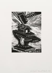 Richard Mock, Anvil, Linocut on BFK Rives