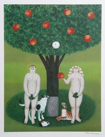 Jan Balet, Adam & Eve, Offset Lithograph