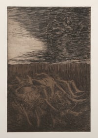 Robert Morris, Piles of Bodies, Light, Etching with Aquatint on Arches