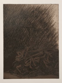 Robert Morris, Demon Eating Bodies, Etching with Aquatint on Arches