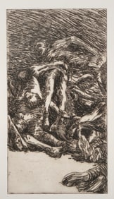 Robert Morris, Piles of Bodies Light, Etching with Aquatint on Arches