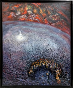 Ilya Shenker, Swan Lake, Oil on Canvas