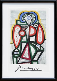 After Pablo Picasso, Femme Assise, Lithograph