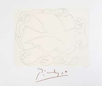 After Pablo Picasso, Etudes de Mains et Colombe, Lithograph