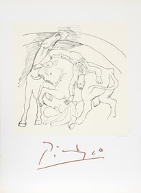 After Pablo Picasso, Taureau et Cheval, Lithograph