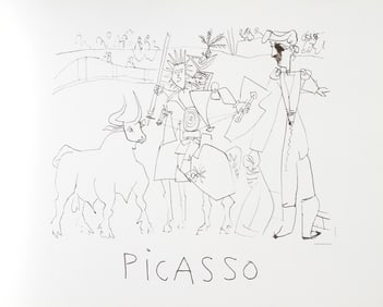 After Pablo Picasso, Chevalier Picador dans l'Arene, Lithograph