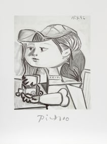 After Pablo Picasso, Buste de Petite Fille, Lithograph