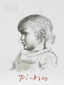 After Pablo Picasso, Portrait d'Enfant, Lithograph
