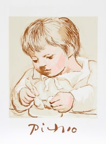 After Pablo Picasso, Enfant Dejeunant, Lithograph