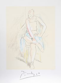 After Pablo Picasso, Femme Assise, Lithograph