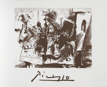 After Pablo Picasso, Cavalier en Armure, Lithograph