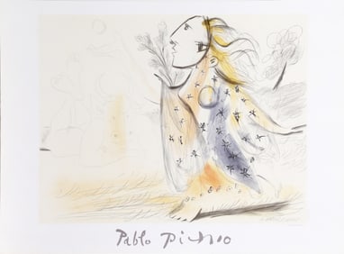 After Pablo Picasso, Minotaure et Femme, Lithograph