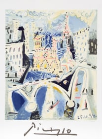 After Pablo Picasso, Notre Dame, Lithograph