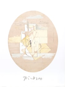 After Pablo Picasso, Violon, Lithograph