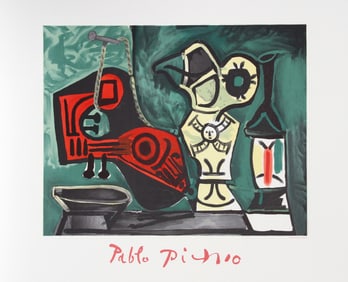After Pablo Picasso, Composition a la Mandoline, Lithograph