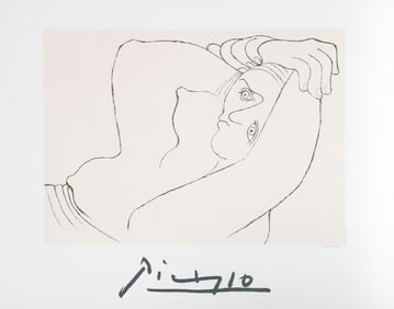 After Pablo Picasso, Femme Couchee, Lithograph