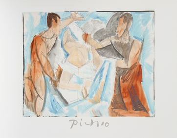 After Pablo Picasso, Etude de Personnages, Lithograph