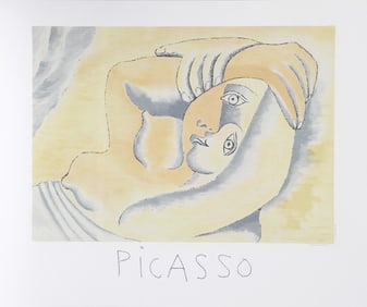 After Pablo Picasso, Femme Couchee, Lithograph