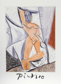 After Pablo Picasso, Etude pour le Nu a la Draperie, Lithograph