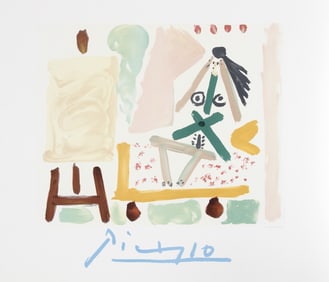 After Pablo Picasso, Le Modele Dans L'Atelier, Lithograph