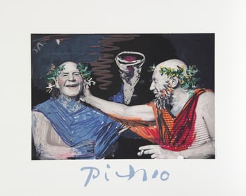 After Pablo Picasso, Photo Rehasse de Picasso et Manuel Pallares, Lithograph