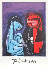 After Pablo Picasso, Deux Enfants Claude et Paloma, Lithograph