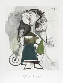 After Pablo Picasso, Fillette au Tricycle, Lithograph