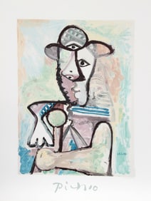 After Pablo Picasso, Buste d'Homme, Lithograph