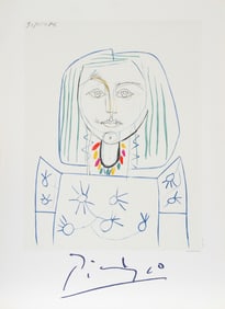 After Pablo Picasso, Portrait de Femme au Collier, Lithograph