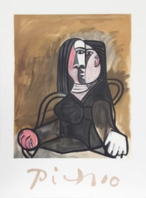 After Pablo Picasso, Femme Assise dans un Fateuil, Lithograph