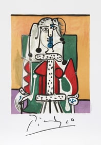 After Pablo Picasso, Femme dans un Fauteuil, Lithograph