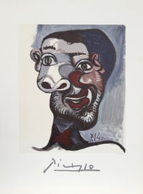 After Pablo Picasso, Tete de Homme, Lithograph