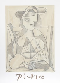 After Pablo Picasso, Femme aux Mains Jointes (Marie-Therese Walter), Lithograph