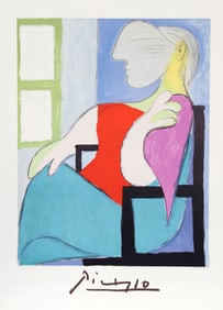 After Pablo Picasso, Femme Assise Pres d'Une Fenetre (Marie-Therese Walter), Lithograph