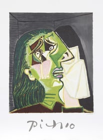 After Pablo Picasso, Femme au Mouchoir, Lithograph