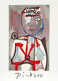 After Pablo Picasso, Personnage, Lithograph