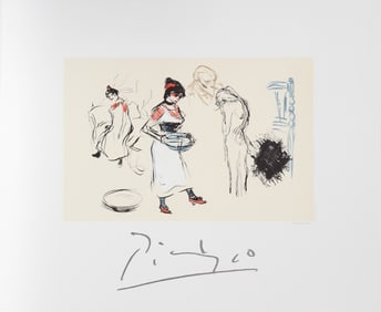 After Pablo Picasso, Etude de Personnages, Lithograph