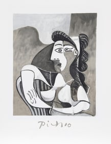 After Pablo Picasso, Femme Accoudee au Fauteuil, Lithograph