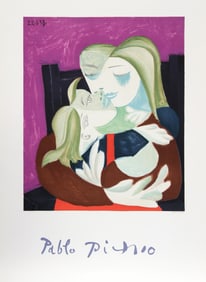 After Pablo Picasso, Femme et Enfant Enlaces, Lithograph