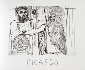 After Pablo Picasso, Etude pour Lysistratas, Lithograph