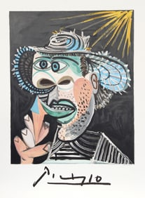 After Pablo Picasso, Homme au Cornet, Lithograph